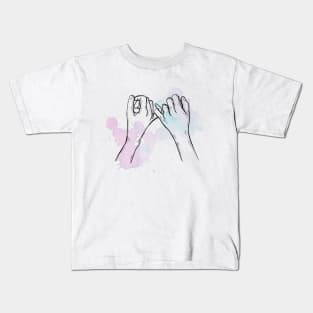 Pinky Promise Hand drawn Kids T-Shirt